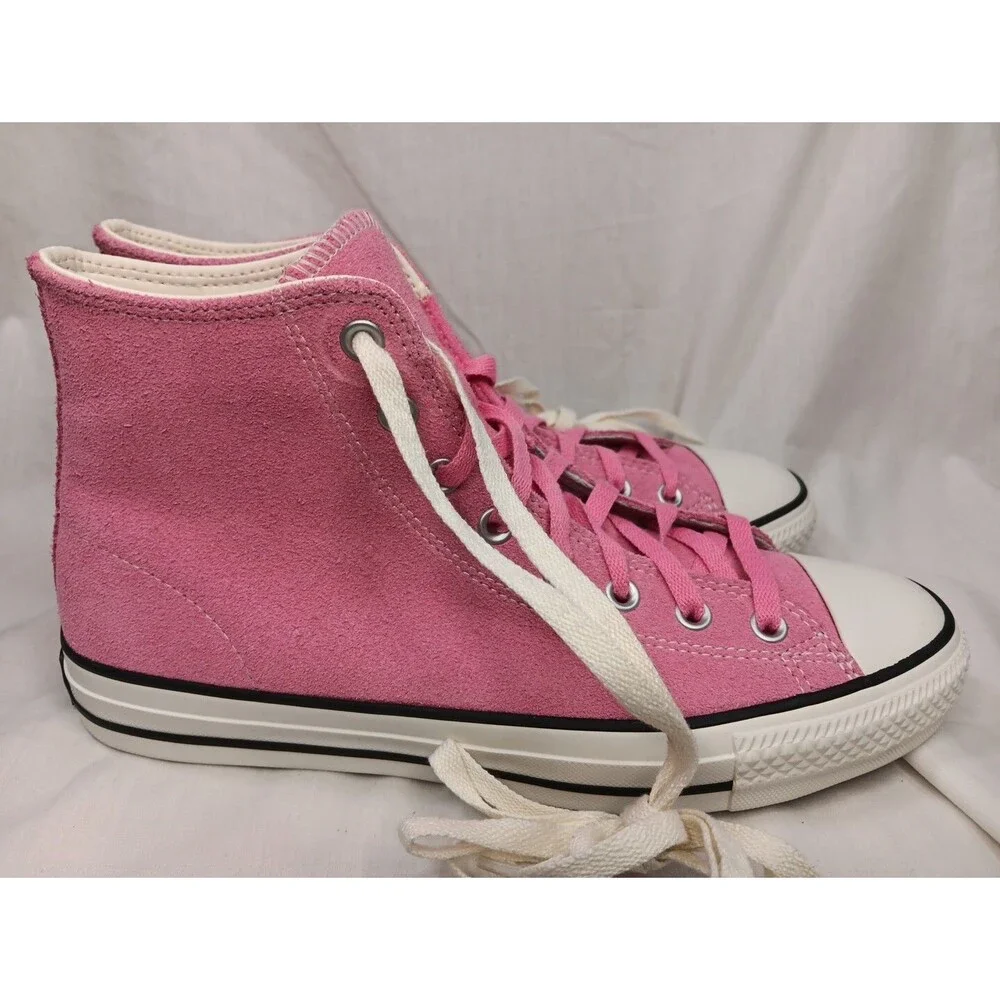 NWT Converse Chuck Taylor All Stars Men's 9 Women's 11 Pink Suede High Tops - Picture 5 of 9